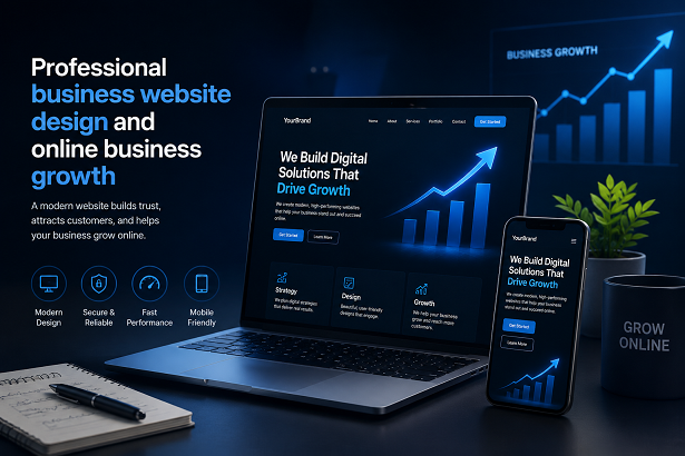 Professional business website design and online business growth